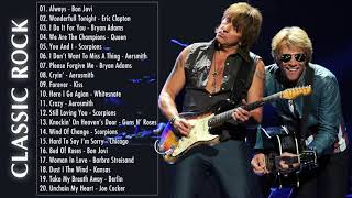 Greatest Classic Rock Songs The 70s 80s 90s Bon Jovi Eric Clapton Bryan Adams Aerosmith [upl. by Elpmet]