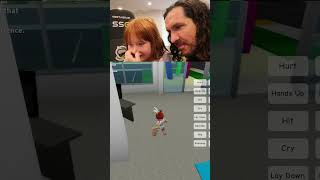 BABY ADLEY Dad amp Adley turn into BABiES in ROBLOX amp do BACKFLiPS shorts [upl. by Josi769]