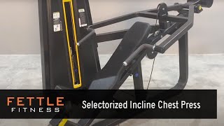 24710  Fettle Fitness Selectorized Incline Chest Press [upl. by Hteik196]