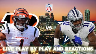 Cincinnati Bengals vs Dallas Cowboys Live PlayByPlay amp Reactions [upl. by Hildie]