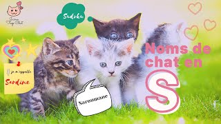 😸Les noms de chats en S 2021 est l’année pour les prénoms qui commencent par S 😻 [upl. by Notsa]