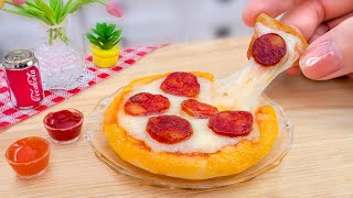 So Yummy Amazing Miniature Pepperoni Pizza Cooking at Mini Kitchen 🍕 Fast Food Recipe [upl. by Ahsenauq995]