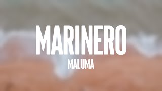 Marinero  Maluma Lyrics Video 🐡 [upl. by Nich]