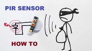 Passive Infrared Receiver PIR sensor review test amp how to use [upl. by Ticon]