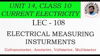 Electrical Measuring Instruments class 10  Galvanometer  Ammeter  Voltmeter  Multimeter [upl. by Niuqauj896]