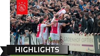 Highlights kampioenswedstrijd Ajax O19  Feyenoord O19 [upl. by Heise]