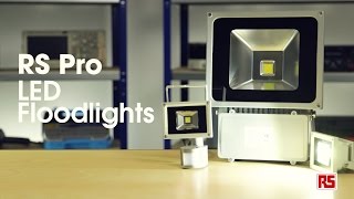 Weatherproof LED Floodlights from RS Pro RS Components [upl. by Esnofla]