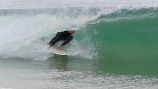 Chasing Barrels on Portugal’s Hidden Beach Break [upl. by Tenneb]