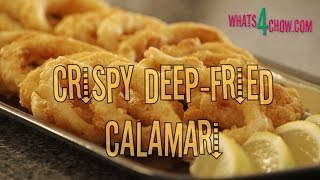 Crispy DeepFried Calamari Rings How to make crisp fried calamari Deepfried calamari recipe [upl. by Ocsecnarf]