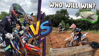 DANGERBOY VS HUCKSON Holeshot Challenge [upl. by Gniliem394]