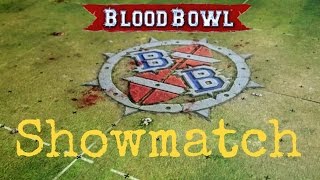 Blood Bowl Showmatch 2a Ulthuan Gorillas Hochelfen vs White Dwarfs Zwerge  1 Halbzeit [upl. by Boggers]