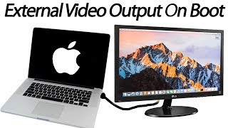 Macbook External Monitor Video Output on Boot Up [upl. by Airotal]