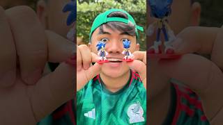 DULCES CON JUGUETES SONIC😱🍟🪀shorts humor [upl. by Rriocard]