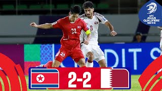 DPR Korea  Qatar  Highlights  AsianQualifiers  Road To 26 [upl. by Walburga131]