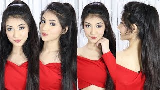 New Latest Ponytail Hairstyle With Trick  New Hairstyle  Easy Hairstyles [upl. by Macswan]