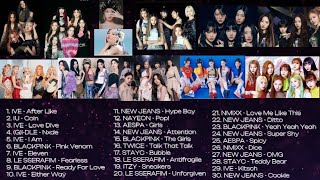 Kpop Favorites Mixed Playlist IVE BLACKPINK LESSERAFIM NEWJEANS AESPA TWICE STAYC Etc [upl. by Budworth290]