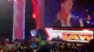 Vince McMahon Entrance live in Bakersfield Raw [upl. by Takeshi]