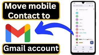 How to move mobile contacts to gmail account  How to save contacts in google account [upl. by Bonine]