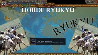 Eu4 Ryukyu Horde Exploit 134  Easy Three Mountains [upl. by Arihay]