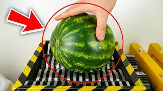 SHREDDING WATERMELON and Other Vegetables   THE SHREDDER SHOW  EXPERIMENT AT HOME [upl. by Adiahs]