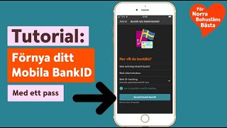 Förnya Mobilt BankID med pass [upl. by Icaj]