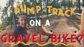 Pump track on a gravel bike  Sonder camino [upl. by Inirt]