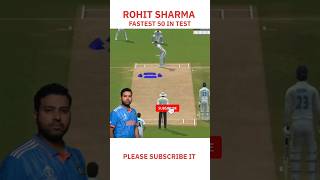 Rohit Sharma’s INSANE Fastest 50 In Tests 🤯 Real Cricket 24 [upl. by Ennayt]