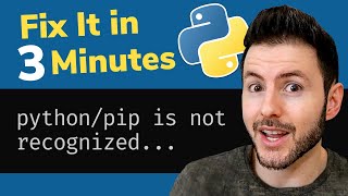 Fix PythonPip is Not Recognized as an Internal or External Command on Windows [upl. by Wildon]