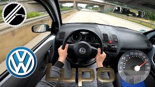 VW Lupo 14 60 PS Top Speed Drive On German Autobahn With No Speed Limit POV [upl. by Schroer]