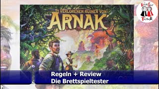 Die verlorenen Ruinen von Arnak  Regeln  Review  Brettspiel  Die Brettspieltester [upl. by Imiaj]