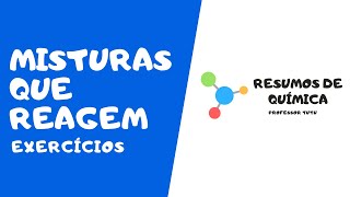 EXERCÍCIOS DE MISTURA DE SOLUÇÕES DE SOLUTOS DIFERENTES QUE REAGEM ENTRE SI [upl. by Fanni]