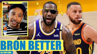 THE ONEEYED MAN IS KING  LEBRON VS STEPH BREAKDOWN  ALL CAPS NBA [upl. by Nelaf]