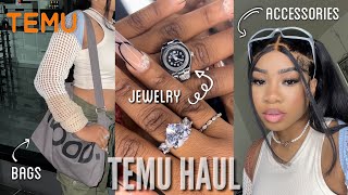 HUGE TEMU CLOTHING ACCESSORIES amp JEWELRY HAUL [upl. by Alecram310]