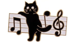 Maestro Black Cat on the piano  Valzer del gatto nero [upl. by Gytle]