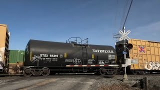 BNSF 5974 Meets NS 8018 in Vermilion OH  11324 [upl. by Ardnuahsal]