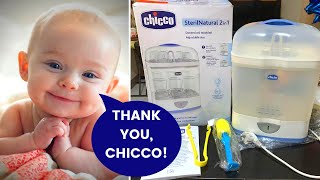 UNBOXING and DEMO CHICCO STERILNATURAL 2IN1 MODULAR STEAM STERILIZER [upl. by Eekaz]