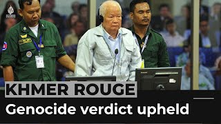 Cambodia ExKhmer Rouge leader loses genocide appeal [upl. by Simaj]