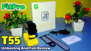 FitPro T55 Smart Watch 🤓  Unboxing And Full Review  fitpro  T55 Smart Watch under 500  HarshJnp [upl. by Airun521]