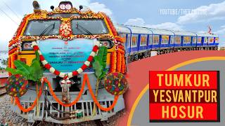 Tumkur Yesvantpur Hosur New MEMU Train  Indian Railways  Train Videos [upl. by Stauffer782]