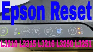 Epson L3210 L3215 L3216 L3250 L3251 red light blink solution Epson reset service required part1 [upl. by Eirehc]