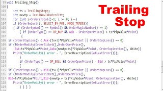 Cara Mudah Nambah Trailing Stop Pada EA [upl. by Noired]