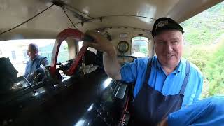 Ride in the cabin of a Double Fairlie steam locomotive  The David Lloyd George [upl. by Fidellia569]