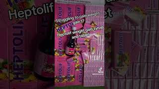 Heptolif weight gain syrup and tablet for hard gainers supplements multivitamin viralvideo [upl. by Suirradal365]