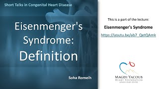 Eisenmengers Syndrome Definition  Soha Romeih [upl. by Ellednek159]