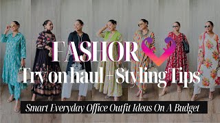 Fashor Haul Everyday Kurta sets for office and festive season fashorhaul kurtasets [upl. by Alrich]