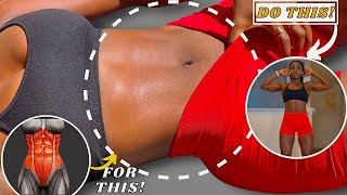 10 Min ALL STANDING ABS WORKOUT  Smaller Waist Daily Fat Burn No Jumping No Equipments [upl. by Llenrad]