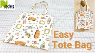 How to make a Simple Tote Bag DIY Easy Sew to Sell [upl. by Lehte]