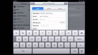 How to Setup L2TP  IPSec VPN on iPad [upl. by Douville]