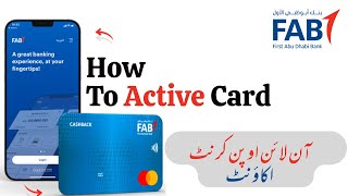 Activating Your Debit Card  First Abu Dhabi Bank  UAE  Fab bank welcome kit activation [upl. by Anh572]