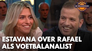 Wat vindt Estavana Polman van haar vriend Rafael van der Vaart als voetbalanalist  DE ORANJEZOMER [upl. by Tamberg]